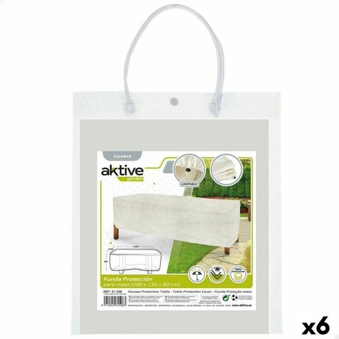 Funda Protectora Aktive Mesas Polietileno 200 x 60 x 130 cm (6 Unidades) Funda Protectora Aktive Mesas Polietileno 200 x 60 x 130 cm (6 Unidades)