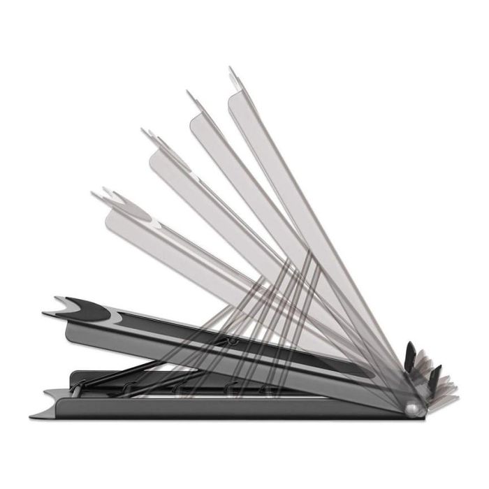 MANHATTAN Soporte para portátil ajustable 10"-15.6" Negro Acero
