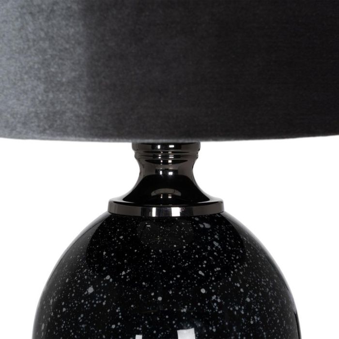 Lámpara Mesa Negro-Gris Cristal 39 X 39 X 64 cm