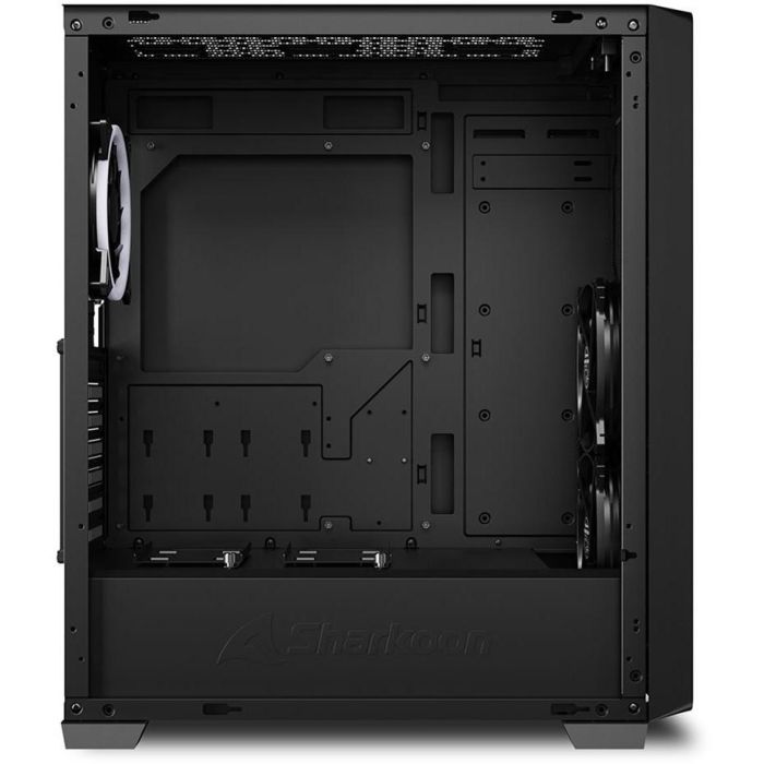Sharkoon VS8 RGB Midi Tower ATX Negra, Cristal Templado, 3 Ventiladores 120mm RGB, USB 3.0 y USB-C, compatible con radiadores y componentes grandes 4