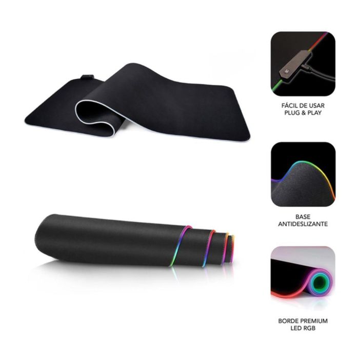 SUBBLIM Alfombrilla Mouse Pad Premium LED RGB 800x300x4 1