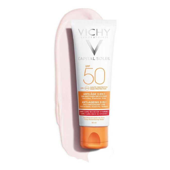 Protector Solar Facial Vichy VCH00115 Spf 50 50 ml 3 en 1 Antiedad 2 Protector Solar Facial Vichy VCH00115 Spf 50 50 ml 3 en 1 Antiedad 2