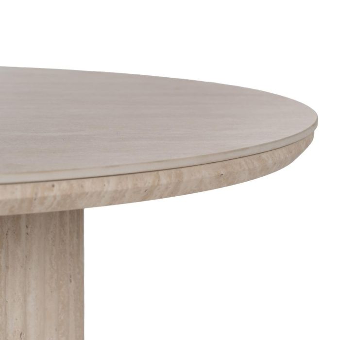 Mesa Centro Beige Piedra Mdf Decoración 70 X 70 X 38,50 cm