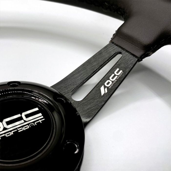 Volante Racing OCC Motorsport OCCVOL016 Negro Cuero Ø 35 cm 7 Volante Racing OCC Motorsport OCCVOL016 Negro Cuero Ø 35 cm 7