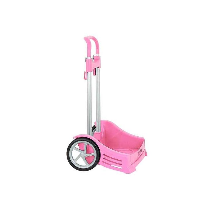 Carro Escolar Safta Portamochilas Evolution Rosa Claro 4 Carro Escolar Safta Portamochilas Evolution Rosa Claro 4