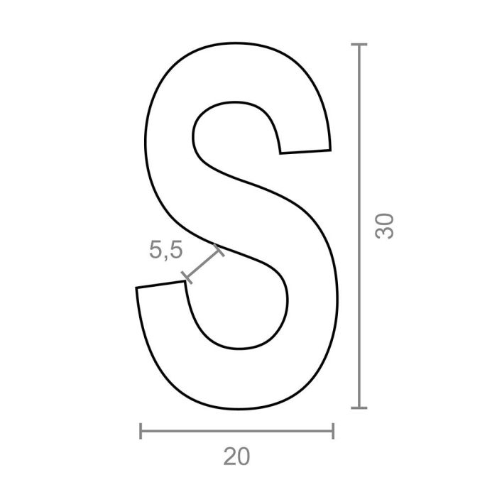 Gancho en forma de s cg23 2,7 x 30 mm, zincado, blister 6 unidades 1