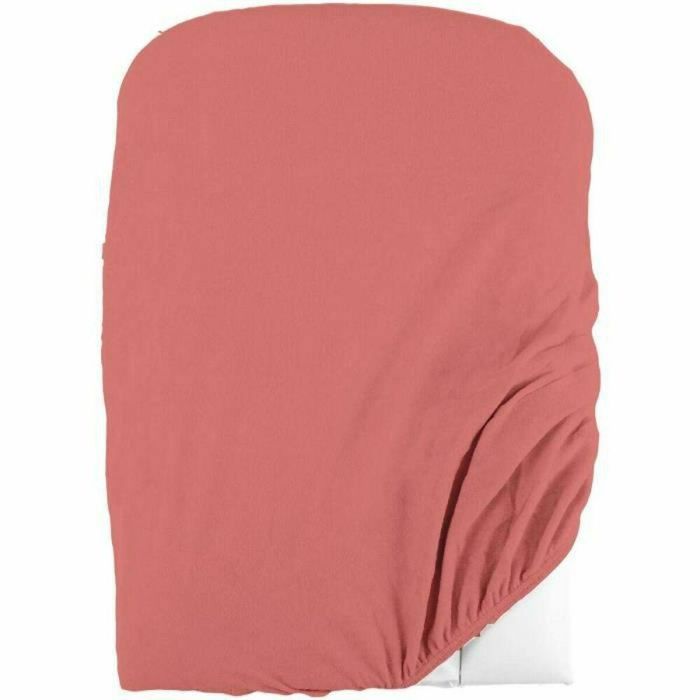 Domiva Juego de 2 fundas para cambiador 50 x 75 cm Esponja de polialgodón Blanco/Terracota 1