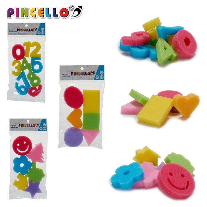 Juego de Esponjas para Manualidades Pincello - 2x28x14 cm (36 Unidades) 2 Juego de Esponjas para Manualidades Pincello - 2x28x14 cm (36 Unidades) 2