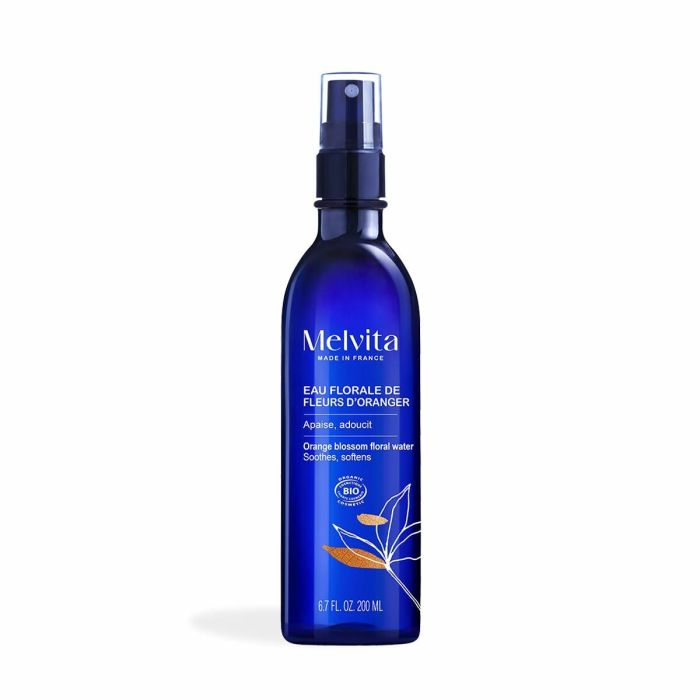 Melvita Agua Floral de Naranjo Brumisador Orgánico 200ml - Tratamiento Facial Hidratante, Tonificante y Calmante para Todo Tipo de Piel