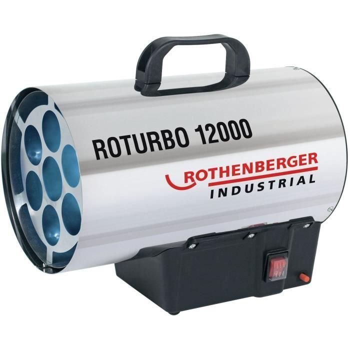 Generador de aire caliente ROTHENBERGER - Roturbo 12000 - Plateado Generador de aire caliente ROTHENBERGER - Roturbo 12000 - Plateado