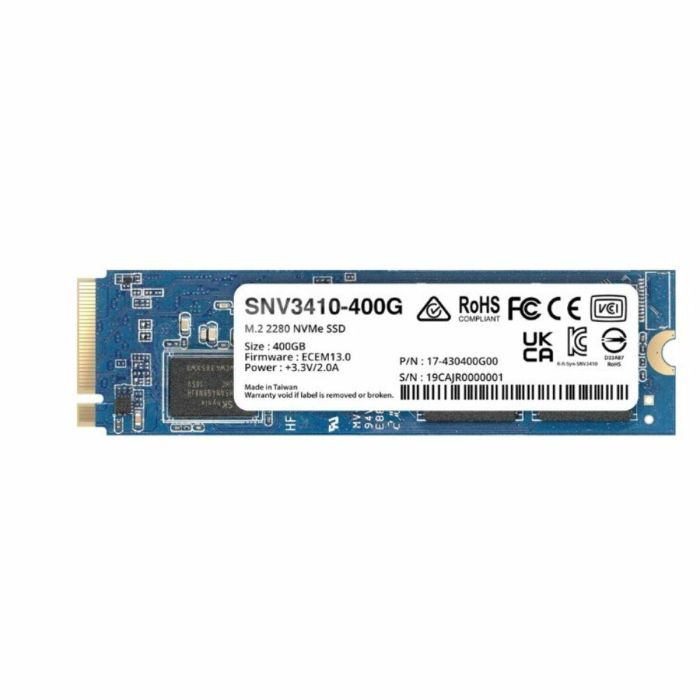 Synology SNV3410-400G Disco SSD M.2 2280 PCIe NVMe 400GB para NAS/SAN, 3000/750 MB/s Lectura/Escritura 11