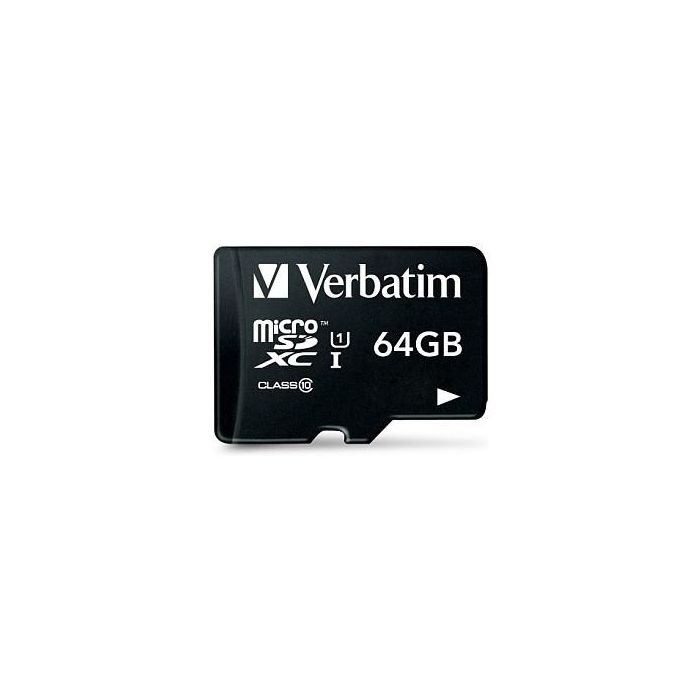 Verbatim Tarjeta Micro SDHC 64GB Clase 10 con Adaptador 1