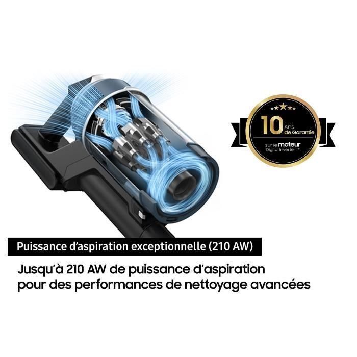 SAMSUNG Bespoke Jet Plus Pet VS20B95823W - Aspirador Escoba + Estación de Limpieza 2.0 - 580 W - 210 AW 3 SAMSUNG Bespoke Jet Plus Pet VS20B95823W - Aspirador Escoba + Estación de Limpieza 2.0 - 580 W - 210 AW 3