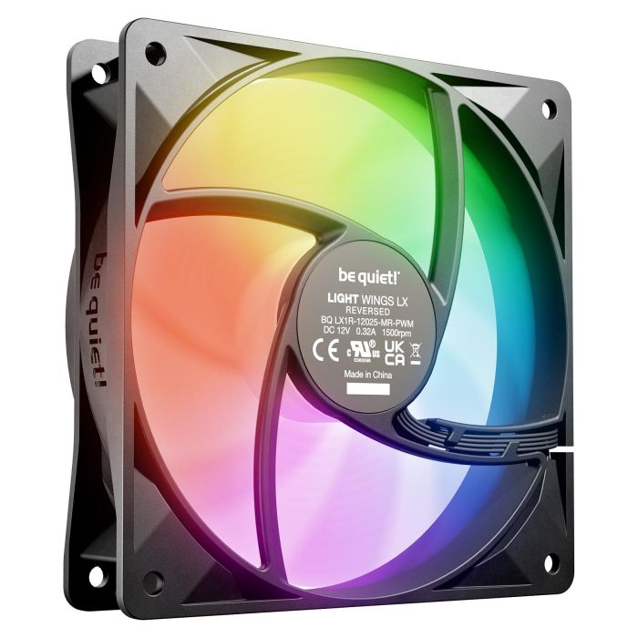 Be Quiet! Light Wings LX PWM Reverse Black Ventilador 120mm RGB PWM 2