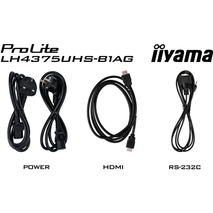 IIYAMA LH4375UHS-B1AG Pantalla IPS LCD 43" (108cm) 4K Ultra HD, HDMI, USB, Wifi, 24/7 para Señalización Digital 9