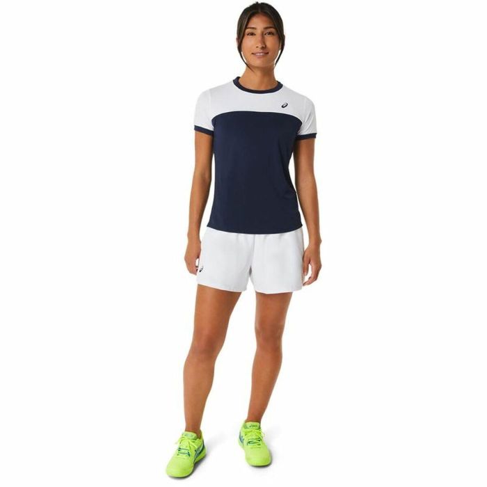Camiseta Deportiva de Manga Corta Asics Court Azul marino Tenis 1