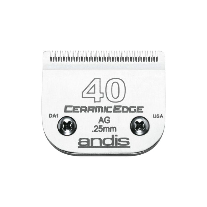 Andis S-40 Cuchilla Cerámica CeramicEdge de Corte Profesional 0.25 mm, para Mayor Durabilidad, Permanece Más Fría y Afilada