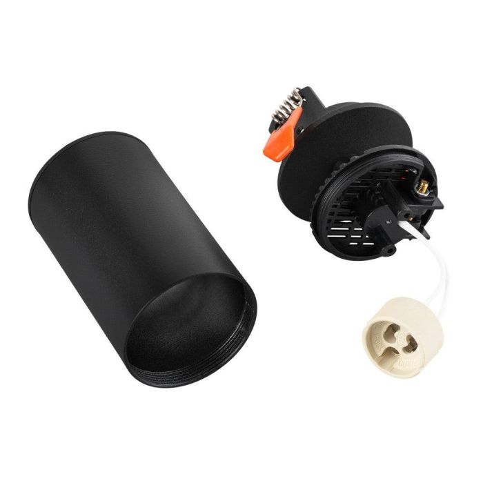 Spot Empotrable GU10 Negro Orientable Sin Bombilla - Luminaria de Techo Versátil para Ambiente o Luz Auxiliar Interior LUM-RGU10-B 5