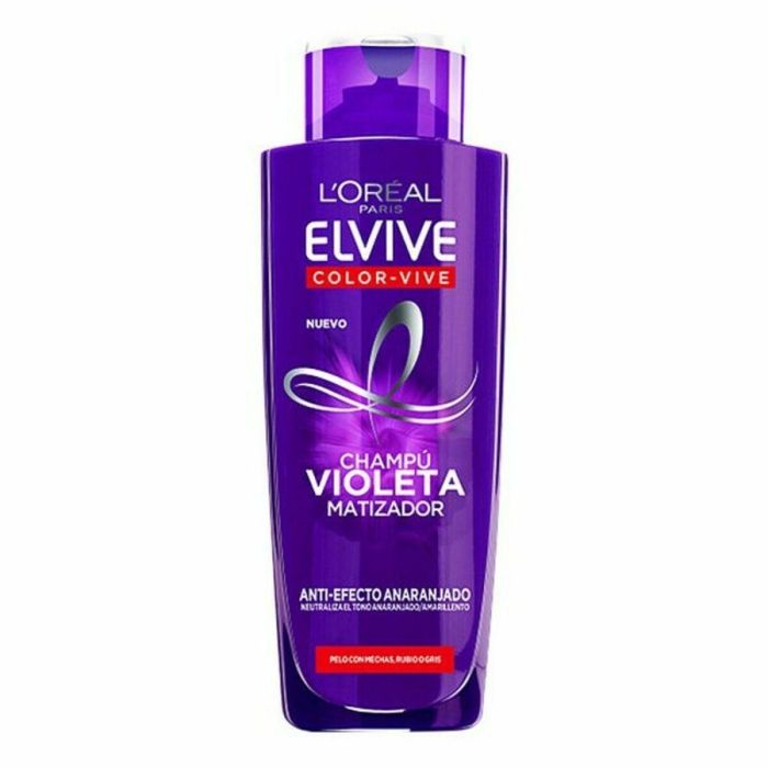 L'Oréal Paris Elvive Color-Vive Violeta Champú Matizador 200 mL L'Oréal Paris Elvive Color-Vive Violeta Champú Matizador 200 mL