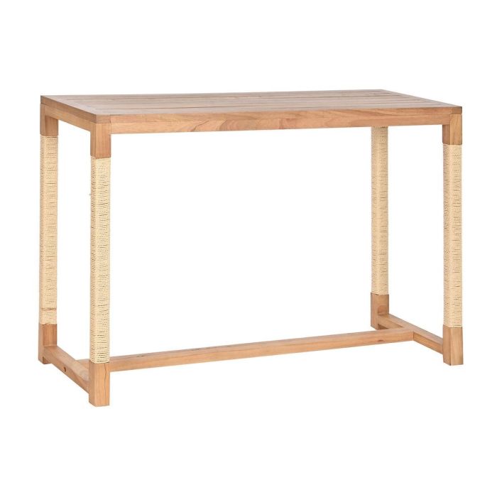DKD Home Decor Consola de Estilo Mediterráneo con Abeto y Cuerda, Acabado Natural, Desmontable, Medidas 120 x 36 x 76 cm DKD Home Decor Consola de Estilo Mediterráneo con Abeto y Cuerda, Acabado Natural, Desmontable, Medidas 120 x 36 x 76 cm