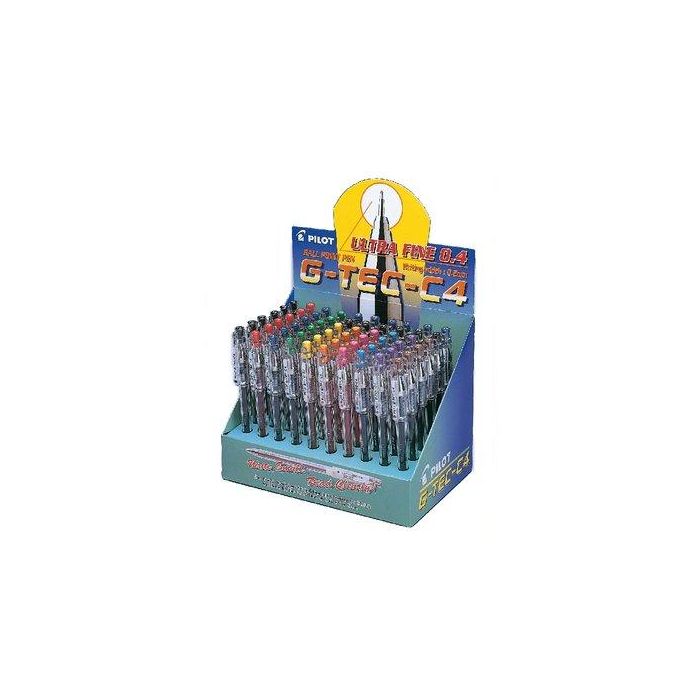 Roller Gel Pilot G-Tec-C4 Expositor De 60