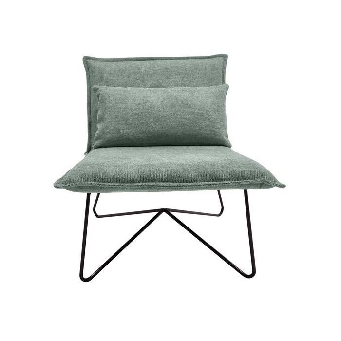 Sillón Home ESPRIT Negro Verde Metal 66 x 78 x 75 cm