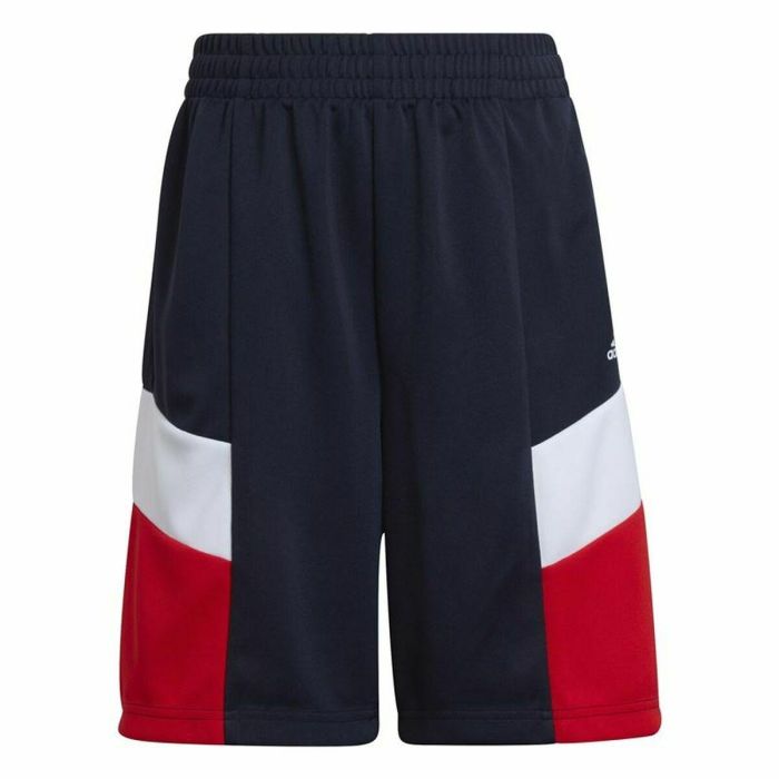 Pantalones Cortos Deportivos para Niños Adidas  D2M Big Logo Azul oscuro 0 Pantalones Cortos Deportivos para Niños Adidas  D2M Big Logo Azul oscuro 0