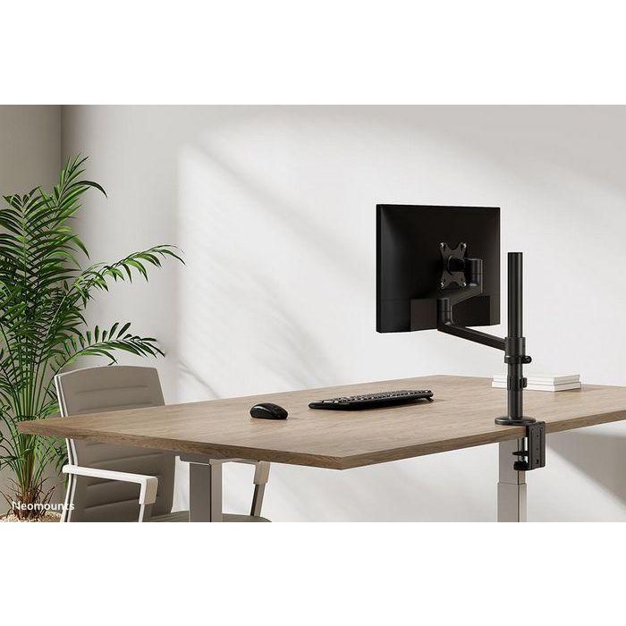 Neomounts Soporte de Escritorio para Monitor/Pantalla, Opciones de Fijación: Abrazadera y Ojal 18
