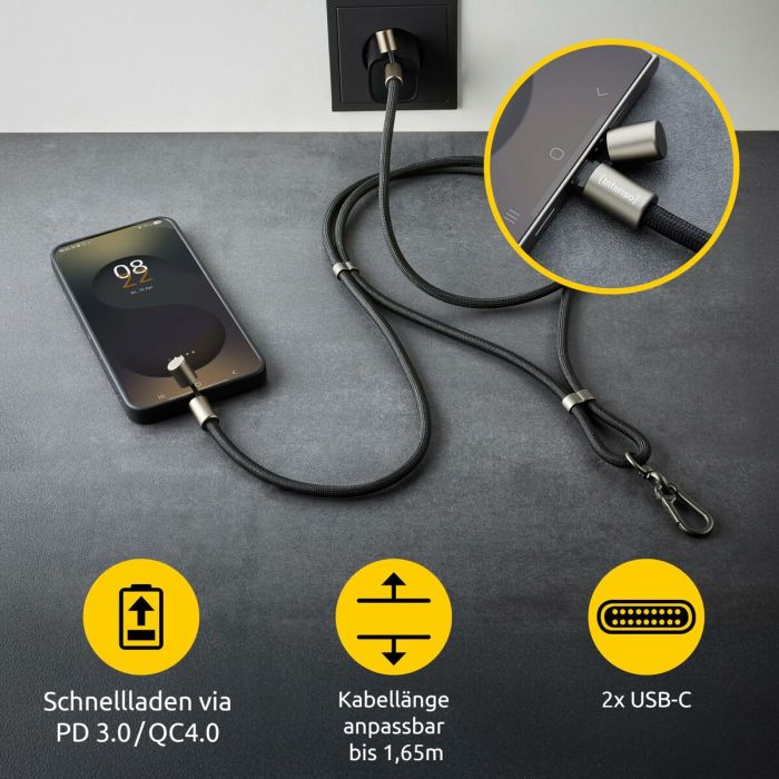 Cable USB-C INTENSO 7991000 Negro 4 Cable USB-C INTENSO 7991000 Negro 4