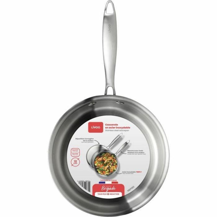 Cazo Livoo Acero Acero Inoxidable Ø 18 cm 2 Cazo Livoo Acero Acero Inoxidable Ø 18 cm 2