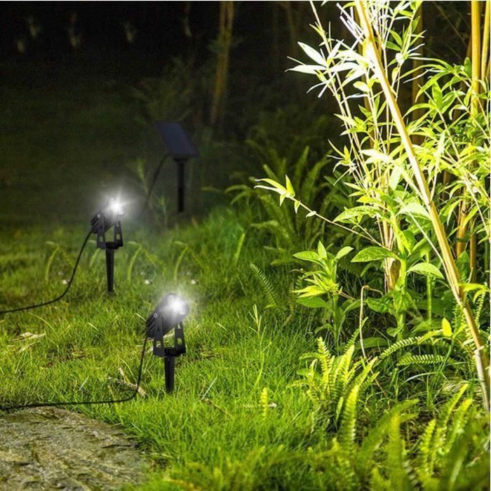 Focos solares dobles 2 en 1 para pegar o fijar - LUMISKY - ROUNDY - H27 cm - LED blanco frío 1 Focos solares dobles 2 en 1 para pegar o fijar - LUMISKY - ROUNDY - H27 cm - LED blanco frío 1