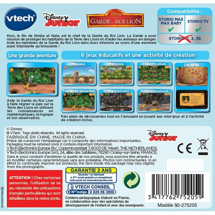 VTECH - Juego educativo de Storio - Guardia del Rey León 1