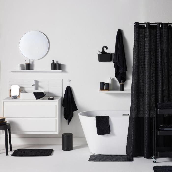 TODAY Alfombra de Baño ultra absorbente Utility Negra 40x60 cm - TOD3574641271756 2