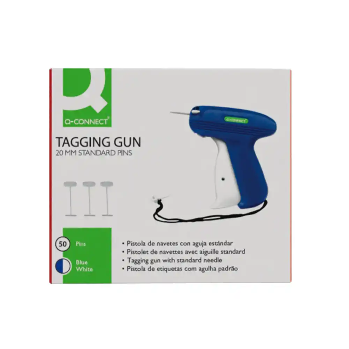 Q-connect Pistola de Navetes con Aguja Estándar para Etiquetado Textil Rápido y Preciso 1