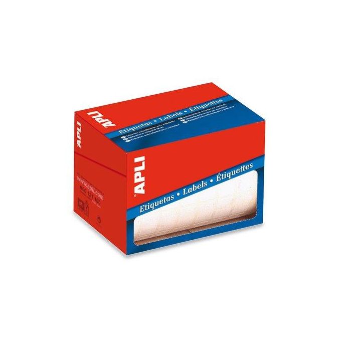 Apli Etiquetas para Precios 53x100 mm Escritura Manual Cantos Romos Rollo de 300 Blanco