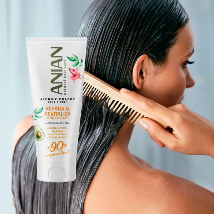 Anian REPARA & REVITALIZA Acondicionador Queratina Vegetal para Cabello Seco y Dañado, 250 ml