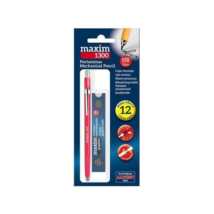 Portaminas Maxim 2.0 Hb + Caja De Minas Blíster Portaminas Maxim 2.0 Hb + Caja De Minas Blíster