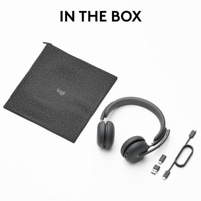 Logitech Auriculares Zone Wireless 2 UC Graphite 2.4GHZ/BT 981-001311 Inalámbrico Oficina/Centro de Llamadas 12