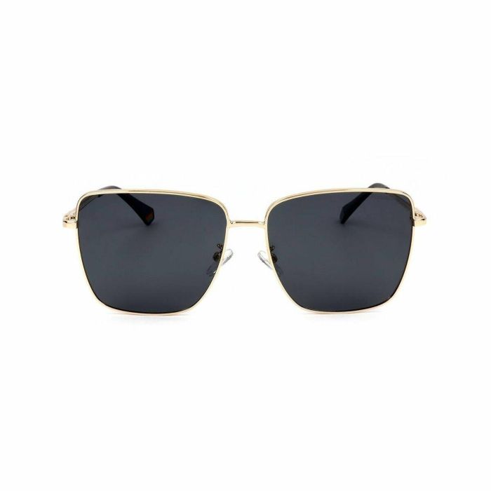 Polaroid 6164/G/S - Gafas de sol para mujer, forma cuadrada, acero inoxidable, 145 mm