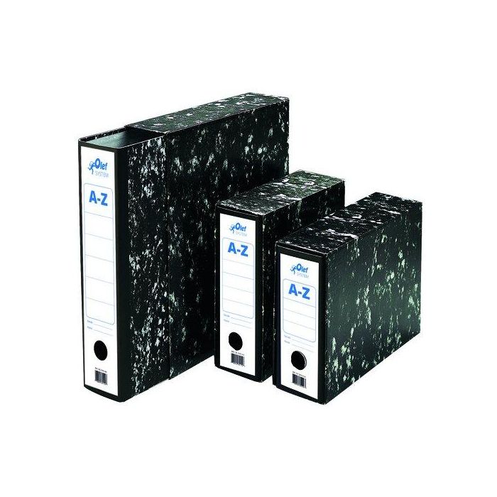Caja Para Archivador Olef 4º Apaisado 82Mm Jaspeado