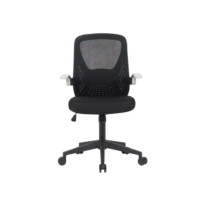 Q-connect Silla de Oficina Terni Malla Ajustable Reposabrazos Negro Cuerpo Negro - Altura Max 1050 mm, Ancho 500 mm, Profundidad 480 mm 2