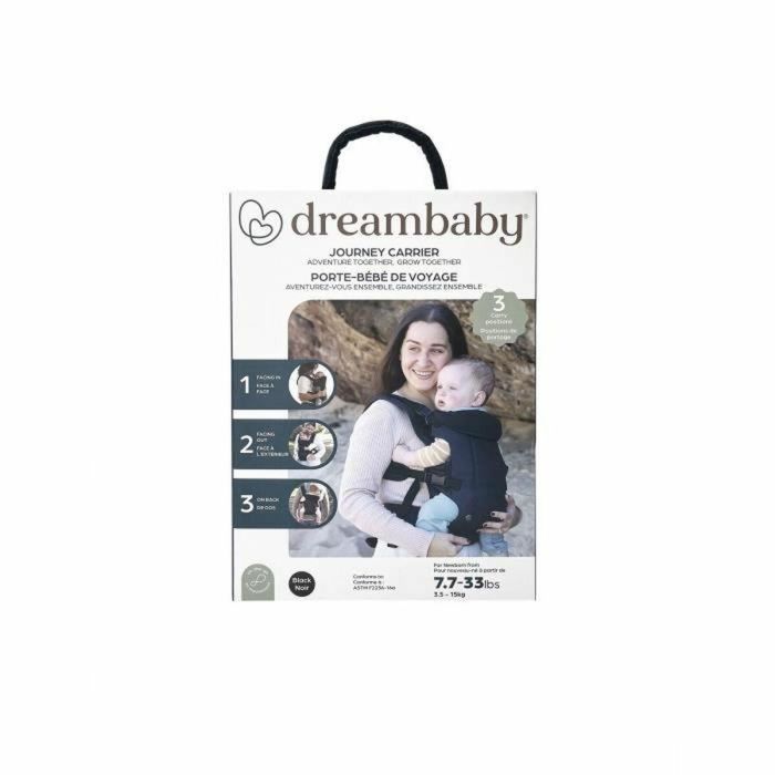 Portabebés regulable 3-1 - DREAMBABY - JOURNEY - Cómodo y versátil - Desde recién nacido hasta niño hasta 15 kg - Negro 1