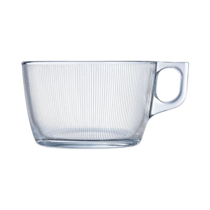 Taza Luminarc Stripy Grande Transparente Vidrio (500 ml) (6 Unidades) 2