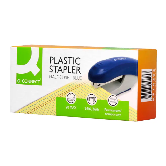Q-connect Grapadora KF14205 Plástico ABS Azul Capacidad 20 Hojas 7