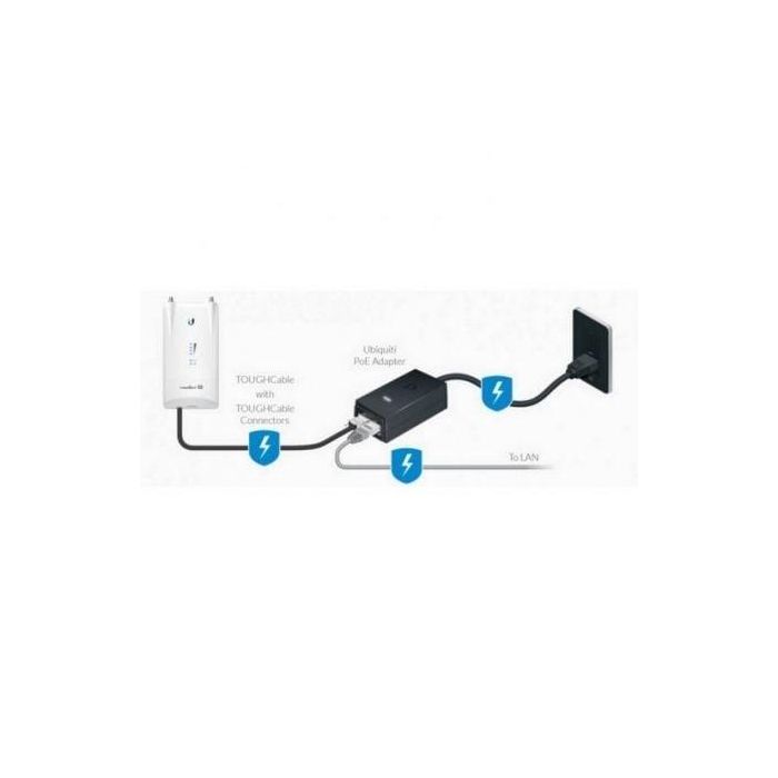 Ubiquiti POE-24-24W Alimentador PoE 24V 1.0A Inyector para Estaciones Base con Conector RJ45 y Protección contra Descargas 2 Ubiquiti POE-24-24W Alimentador PoE 24V 1.0A Inyector para Estaciones Base con Conector RJ45 y Protección contra Descargas 2