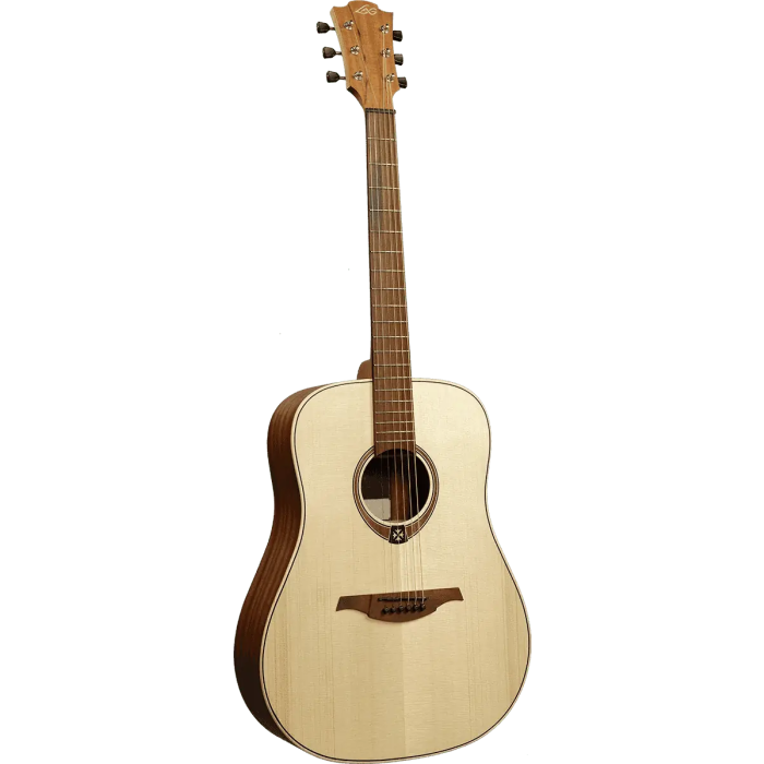 LAG Guitarra Acustica Dreadnought Zurdos Natural Satinado 1