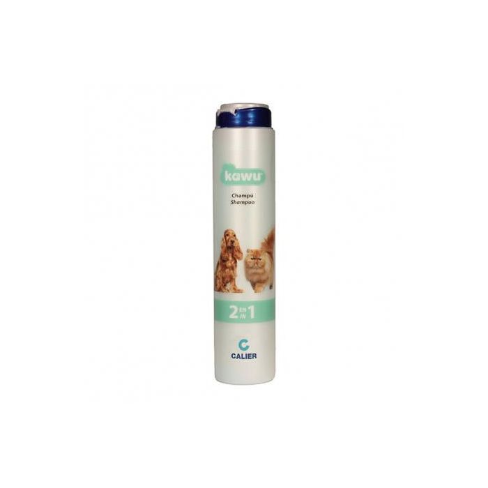 Calier Kawu Champú 2 en 1 para Perros y Gatos - 250 mL con Lanolina y Aceite Natural - Nutre y Suaviza el Pelaje Calier Kawu Champú 2 en 1 para Perros y Gatos - 250 mL con Lanolina y Aceite Natural - Nutre y Suaviza el Pelaje