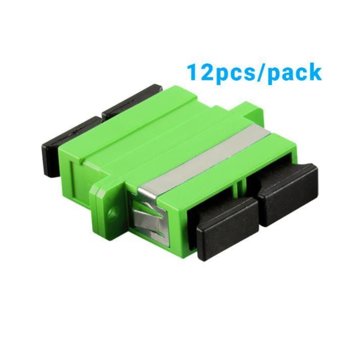 LOGON PROFESSIONAL FIBER COUPLER DUPLEX SC/SC - LIME GREEN/OM5 - 12PCS/PACK + SCREWS LOGON PROFESSIONAL FIBER COUPLER DUPLEX SC/SC - LIME GREEN/OM5 - 12PCS/PACK + SCREWS