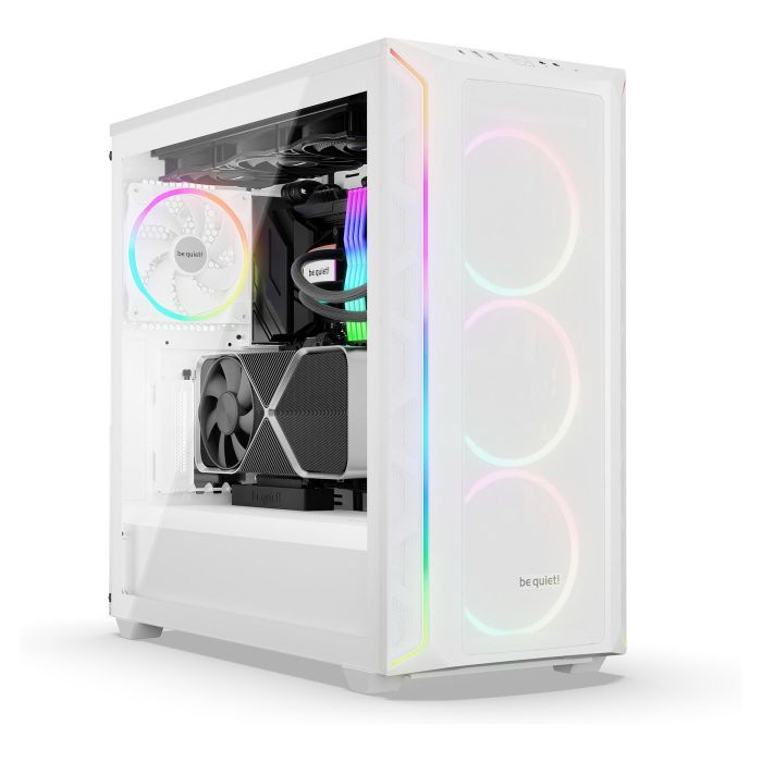 Be Quiet! SHADOW BASE 800 FX White Midi Tower ATX EATX Micro ATX Mini-ITX Iluminación Multi Acero Vidrio Templado ABS 5