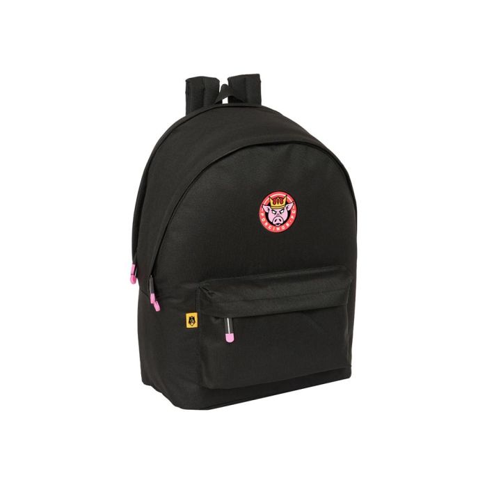 Mochila Safta Doble Para Portatil 15,6-' + Usb Kings League Porcinos 440x310x180 mm